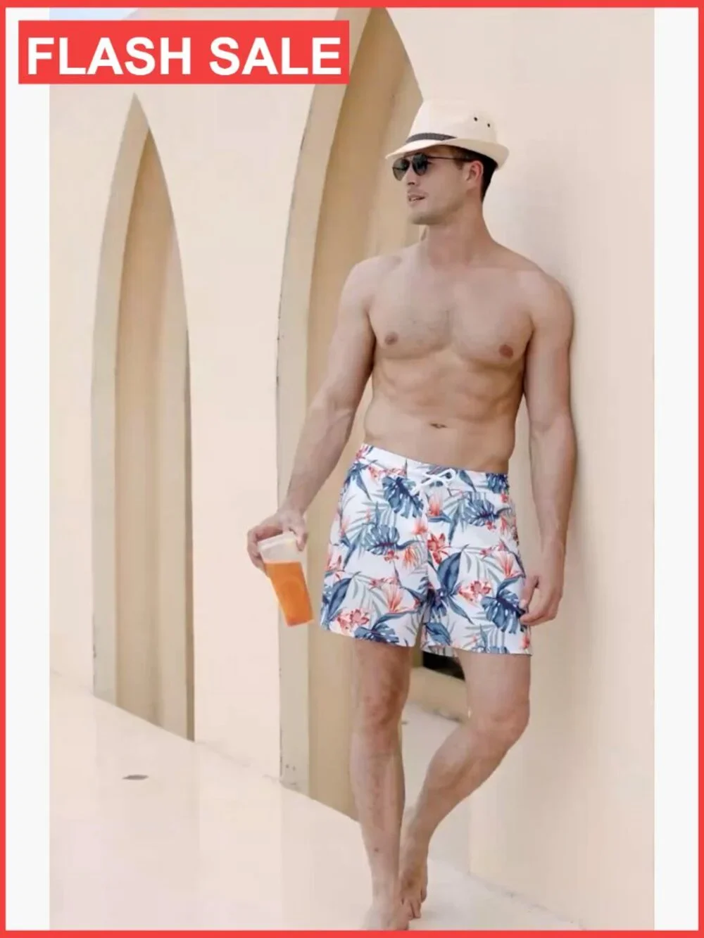 Mens Swim Trunks 5 Inch Inseam Quick Dry Zipper Pocket UPF 50+